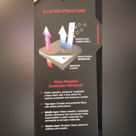 Kirkland Men's Black L Water Resistant Softshell Jacket. Excellent Condition. - Picture 4 of 16